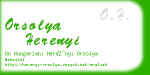 orsolya herenyi business card